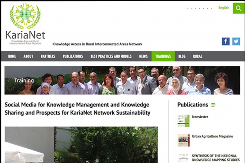 Доступ к знаниям для сельской сети взаимосвязанных областей (KariaNet) в регионе Ближнего Востока и Северной Африки